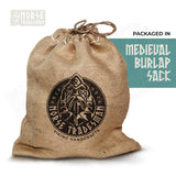 Norse Tradesman Wooden Beer Mug - 100% Handcrafted Ale Tankard - Includes Medieval Gift Sack - 32 oz Norse Tradesman