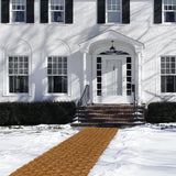 BARIEN 17” x 6 Ft Garden Pathway, 100% Natural Coco Coir Roll Mats – Hand-Woven Coir for Garden Walkway - Snow Mats for Walkway (17" x 6Ftr) BARIEN