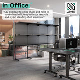 JWX DDB Gaming Pegboard Standing Shelf Units, Modular Pegboard and Shelf System with 15 Pieces Organizer Tool Holders JWX