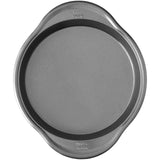 Wilton Advance Select 9 Inch Round Cake Pan; Made without PFAS, Extended Handles, Anti-Warping, Non-Stick Baking Pan With DuraLast™ Silicone-Infused Coating (Steel) Wilton