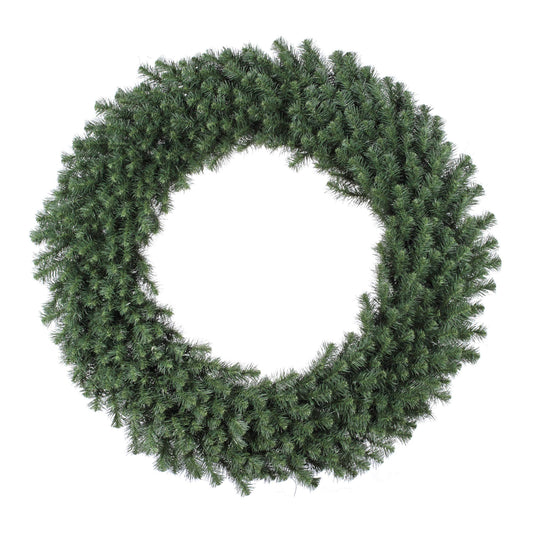 Vickerman 48" Unlit Douglas Fir Artificial Christmas Wreath with 480 PVC Tips - Outdoor Christmas Wreath - Traditional Green PVC Tips - Customize with Lights, Ornaments, Ribbons - 48" Diameter