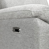 DaVinci Suzy Electronic Swivel Recliner with USB Port in Frost Grey, GREENGUARD Gold & CertiPUR-US® Certified DaVinci