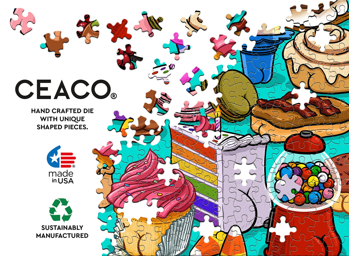 Ceaco - Brian Cook - Butts on Things - Sweet Cheeks - 500 Piece Jigsaw Puzzle Ceaco