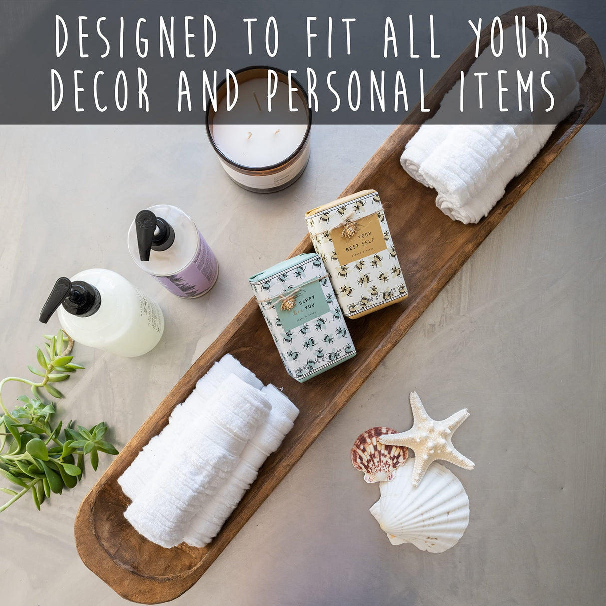 Decorative Wooden Dough Bowl Decor Approx 30 Inch, Hand Carved Rustic Wood Long Dough Bowl, Large Carved Dough Bowl, Long Wooden Bowl, Bread Shaped Bowl Wooden Large Dough Bowl Centerpiece Made in USA MAINEVENT