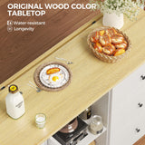 IRONCK Kitchen Island with Storage, 47.2in Rolling Island on Wheels, Kitchen Cart with Drop Leaf, 3 Spacious Drawers, Storage Cabinets and Towel Rack for Home, Dining Room IRONCK