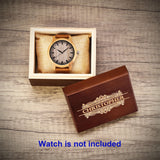 Awerise Personalized Engraved Wood Watch Box for Men, Custom Watch Case, Watch Organizer, Groomsman Gifts Awerise