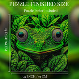 Bgraamiens Puzzle- Impossible Hard Puzzle for Adults 1000 Pieces,Frog Camouflage Wild Animal Puzzle,Impossible Hard Challenging Fun Jigsaw Puzzle for Adults Bgraamiens