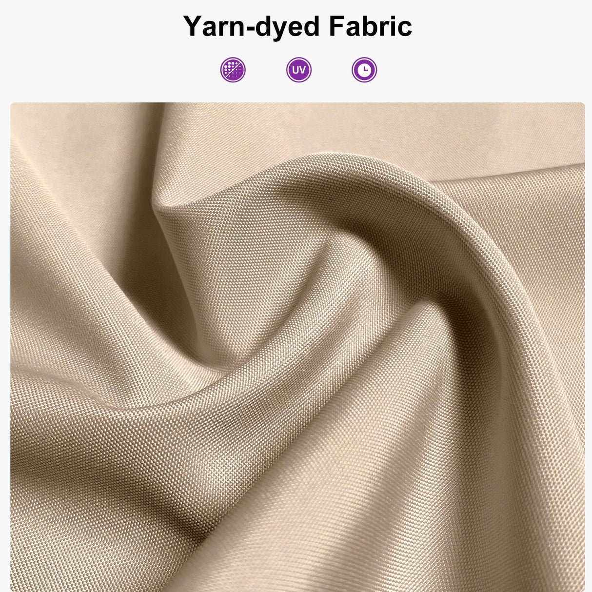 PURPLE LEAF 10' x 13' Outdoor Retractable Pergola Aluminum with Sun Shade Canopy DIY Patio Modern Heavy-Duty Brown Shelter for Garden Yard Pavilion Grape Trellis Porch, Beige PURPLE LEAF