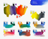 White Nights Professional Watercolor Set 36 Full Pans 2.5ml Extra Fine Artists Grade Pigments Vibrant and Lightfast Colors in Durable Plastic Box Art Supplies for Artists by Nevskaya Palitra Handy Stamps Quality Value Speedy Service