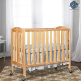 Dream On Me 3-in-1 Folding Portable Crib, Natural, Large Dream On Me