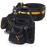 ToughBuilt - 4-piece Contractor Tool Belt Set - Heavy Duty and Durable - 3 Cliptech Pouches and padded Toolbelt - (TB-CT-101-4P) ToughBuilt