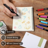 Mr. Pen- Retractable Gel Pens, 8 Pack, Vibrant Barrels, Fast Dry, Colorful Ink Gel Pens Fine Point 0.7mm, Back to School Supplies Mr. Pen