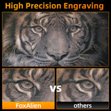 FoxAlien Fixed-focus FA40W Engraver Module Class 4 450nm PWM TTL for FoxAlien Masuter 4040, Masuter Pro, 4040-XE, WM3020, XE-PRO, Vasto Series CNC Engraving Machine (10000mW Optical Output) FoxAlien