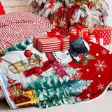 Christmas Blanket, Snowman Christmas Throw Blanket, Xmas Decorations for Home, Soft Red Snowman Blankets 50" X 60" pinata
