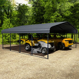 Special Paradise 20x20 Metal Carport Canopy – Heavy-Duty RV Shelter, Perfect as Car Port，Car Tent, Garden Shed & Weatherproof Storage Solution Special Paradise