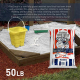 U.S. Silica Large 50 Pound Fully Washed Easy to Use Ultimate Finely Graded Soft and Comfortable Sandbox Play Sand, Snow White Premium Play Sand