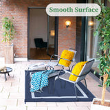 Ogrmar 5x8 FT Reversible Mats, Outdoor Rug for Patio Clearance, Waterproof Carpet, Plastic Straw Rug for Indoor Outdoor, Floor Mat&Rug for RV Porch Camping Backyard Deck Balcony Beach Trailer (Blue) Ogrmar