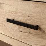 Sauder Pacific View 1-Drawer Night Stand, L: 21.5" x W: 17.48" x H: 25.83", Prime Oak finish Sauder