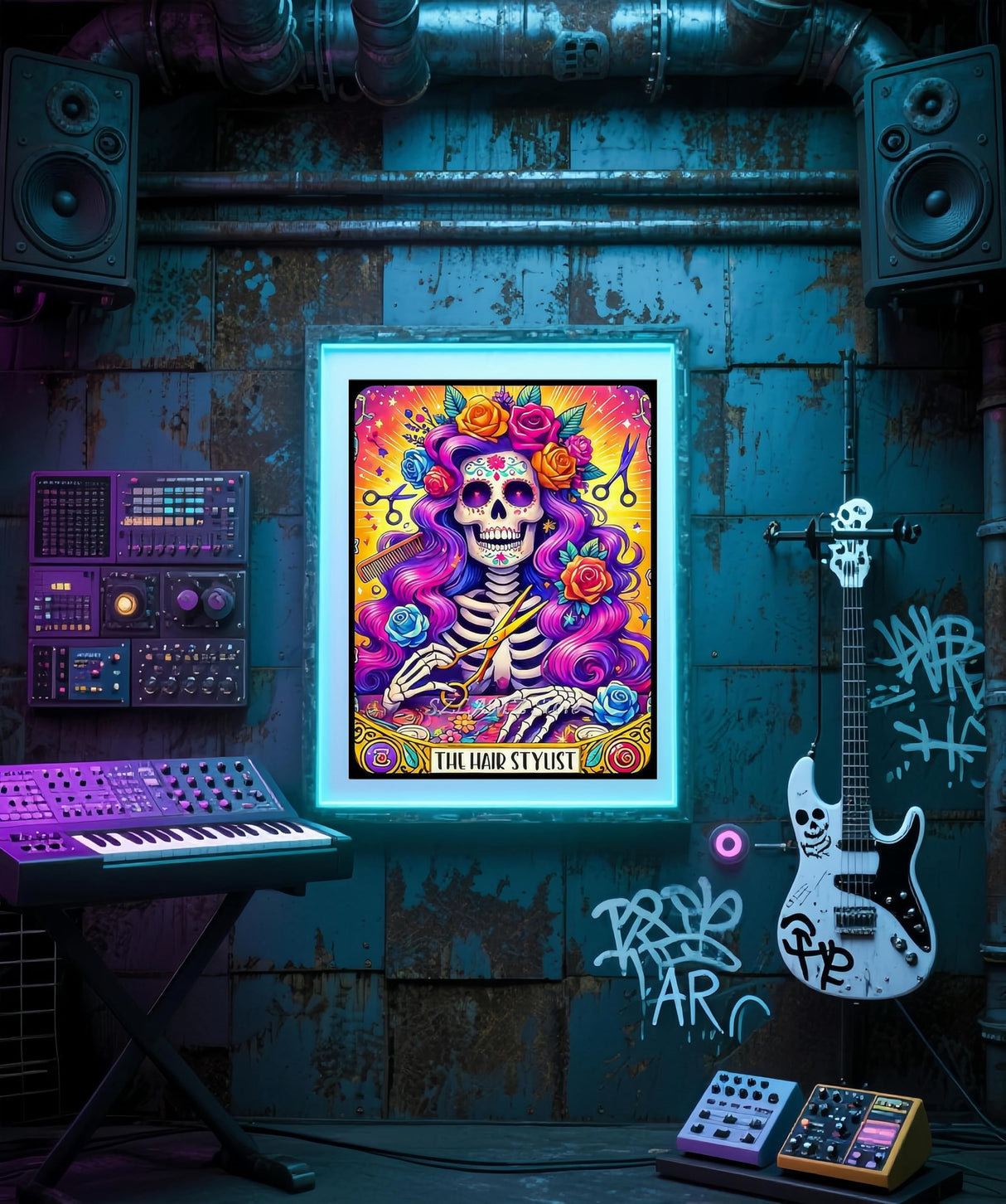 BYGFHLYW 5D Flower Diamond Art Kits for Adults, Skull Diamond Painting for Adults Beginner, DIY Full Drill Diamond Dot Gem Painting for Home Wall Decor 12x16inch BYGFHLYW