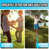 Complete Ninja Slackline Kit - 60ft Long Slack Line for Backyard for Kids & Adults with Ratchet Straps, Wider Tree Protectors - Slackline Kit for Ninja Warrior Obstacle Course for Kids Outdoor Playset Trailblaze