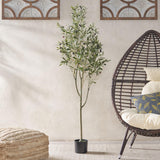 Christopher Knight Home 313747 Artificial Olive Tree, 6' x 2', Green Christopher Knight Home