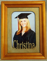 Personalized Laser Cut Name Photo Frame Mat for 5x7 Frame Generic