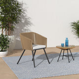 Best Choice Products Set of 2 Patio Dining Chairs, Outdoor Seating Set for Backyard, Poolside, Balcony, Indoor Use w/Woven Wicker Design, 250lb Weight Capacity - Natural/Ivory Best Choice Products