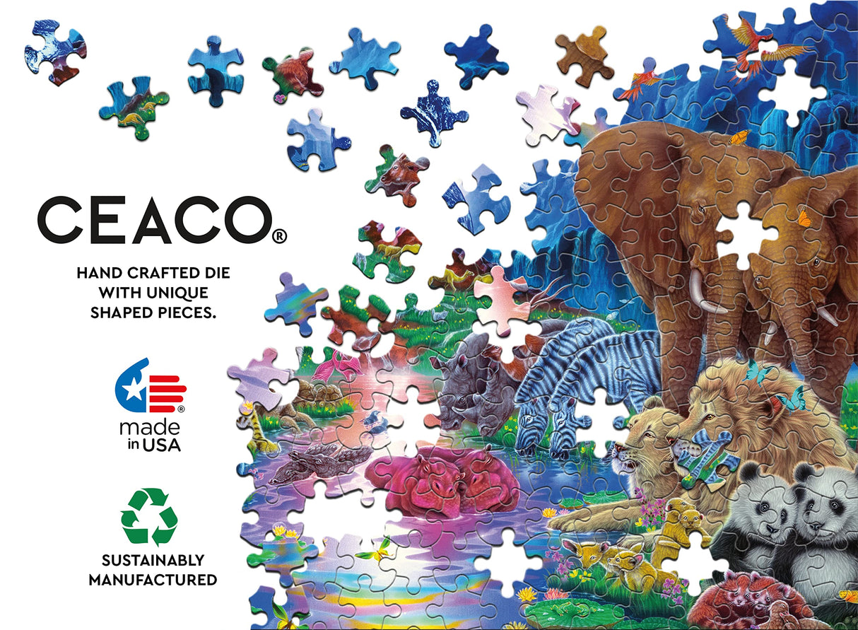 Ceaco - Kentaro Nishino - Family of The Earth - 2000 Piece Jigsaw Puzzle Ceaco
