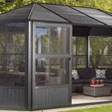 Sojag Outdoor 12' x 15' Charleston Solarium, Outdoor Sun Shelter and Shade Structure ShelterLogic