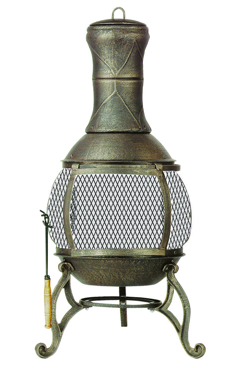 Deckmate Corona 3 Ft. High Outdoor Steel Chimenea Fireplace Model 28063 Kay Home Products