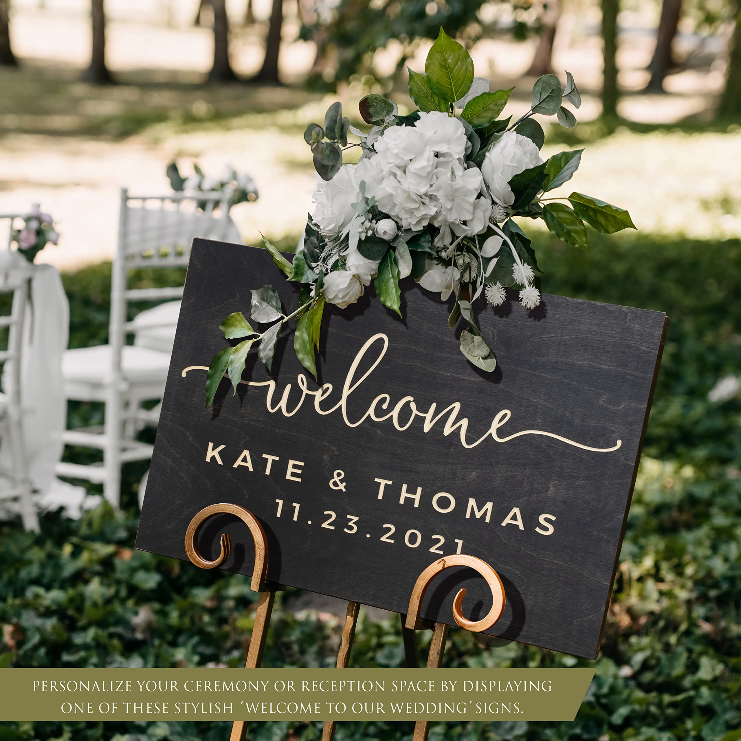 Wedding welcome sign, bar sign, custom sign, personalized gift, wedding gift, wedding sign, wood sign, chalk sign, name hot sign