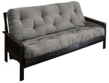 Mozaic Full Size 10" Thick Futon Mattress, Granite Grey Trupedic