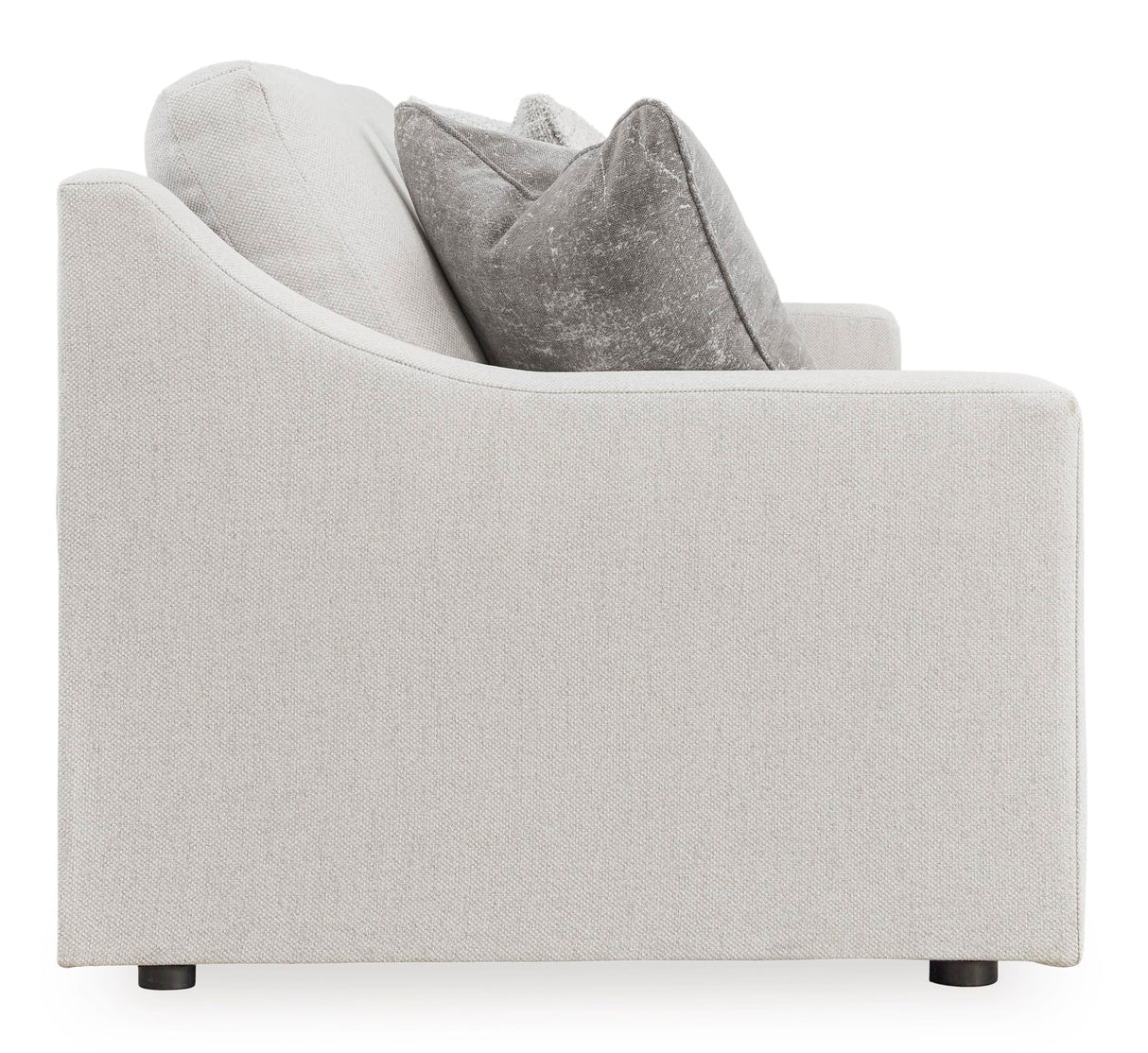 Signature Design by Ashley Maitelynn Contemporary Sofa with Accent Pillows, Reversible Cushions and Sloped Arms, Light Gray Signature Design by Ashley