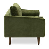 POLY & BARK Napa 88.5" Sofa in Distressed Green Velvet POLY & BARK