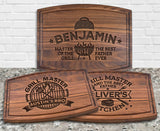 Personalized Dad Cutting Board Gift For Dad Custom Cutting Board Father's Day Wood Engraved TEEAMORE