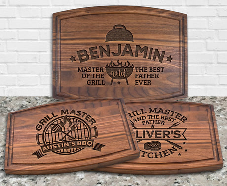 Personalized Dad Cutting Board Gift For Dad Custom Cutting Board Father's Day Wood Engraved TEEAMORE