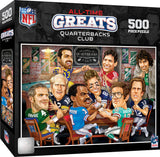 MasterPieces 500 Piece Sports Jigsaw Puzzle for Adults - NFL Quarterback All-Time Greats - 15x21 Masterpieces