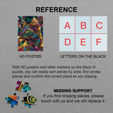 Colorful Cats Puzzles Painting Puzzle for Adults 1000 Pieces, Animal Art Jigsaw Puzzles 1000 Pieces Vibrant Colors Cat Puzzle, Fantasy Rainbow Painting Puzzle BBOLDIN