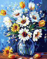 ZTOTZ Sunflower Paint by Numbers kit for Adults, Sunflower Paint by Numbers Adults Canvas Without Frame, DIY Flower Painting by Numbers for Gift Home Wall Decor(16x20inch) ZTOTZ