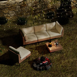 ENSTVER Outdoor Patio Sectional Furniture Set, 5 Piece Wicker Patio Furniture with Widened and Densely Woven Rattan, Conversation Patio Furniture with Thick Cushions for Garden, Backyard ENSTVER