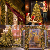 Ollny Cluster Lights Christmas 1000LED 49FT, Warm White Christmas Tree Lights 8 Modes Timer Remote, Waterproof String Lights for Outdoor Indoor Outside Garland Xmas Decorations Ollny