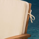 Christopher Knight Home Carolina Acacia Wood Outdoor Sofa Seating 8-Pcs Set in Brown Patina Christopher Knight Home