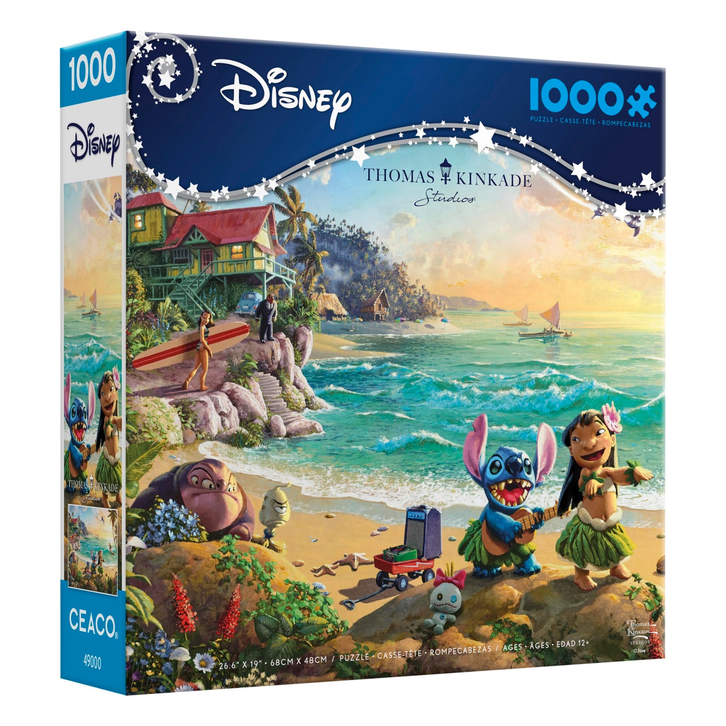 Ceaco - Thomas Kinkade - Disney - Lilo and Stitch - 1000 Piece Jigsaw Puzzle