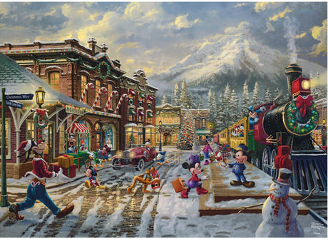 Ceaco - Thomas Kinkade - Disney - Holiday - Candy Cane Express - 1000 Piece Jigsaw Puzzle Ceaco