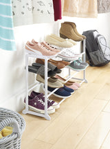 Whitmor 4 Tier 20 Pair Floor Shoe Rack - White Whitmor
