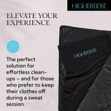 HigherDOSE Infrared Sauna Blanket Towel Insert - Reusable & Machine-Washable Insert for Blanket - 100% GOT Certified Organic Cotton Sauna Towels - Absorbs Sweat & Simplifies Clean-Up (30" x 69") HigherDOSE