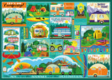 Ceaco - Tracy Flickinger - Camping Road Trip - 500 Larger Piece Jigsaw Puzzle Ceaco
