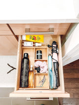 Lipper International 824, Bamboo Wood 4-Compartment Organizer Tray, 11 5/8" x 7 7/8" x 1 3/4" Lipper International