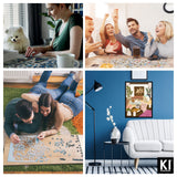 500 Piece Puzzle for Adults Hygge Collection Cozy Fireplace by Olivia Gibbs Blueboard Puzzle Jigsaw + Bonus Candle KI Puzzles from Playview KI Puzzles
