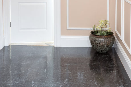 Achim Home Furnishings FTVMA40920 Nexus Vinyl Tile, Marble Black with White Vein, 20 count(pack of 1), 12 inch x 12 inch Achim Home Furnishings